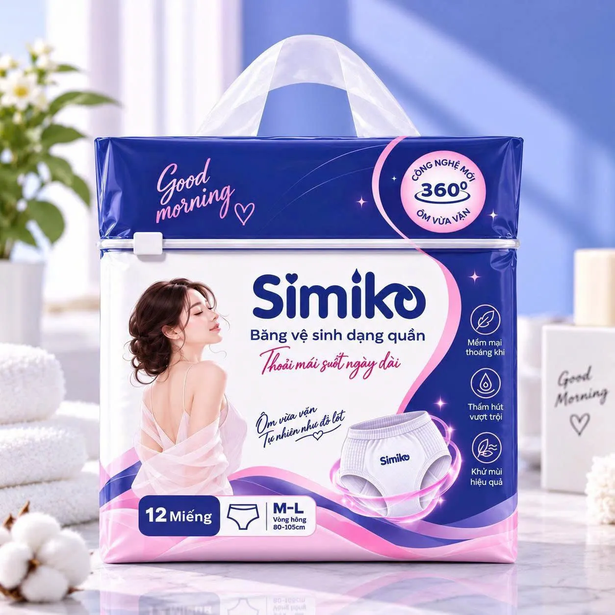 Băng Vệ Sinh Quần SIMIKO 12 miếng - SIQ12