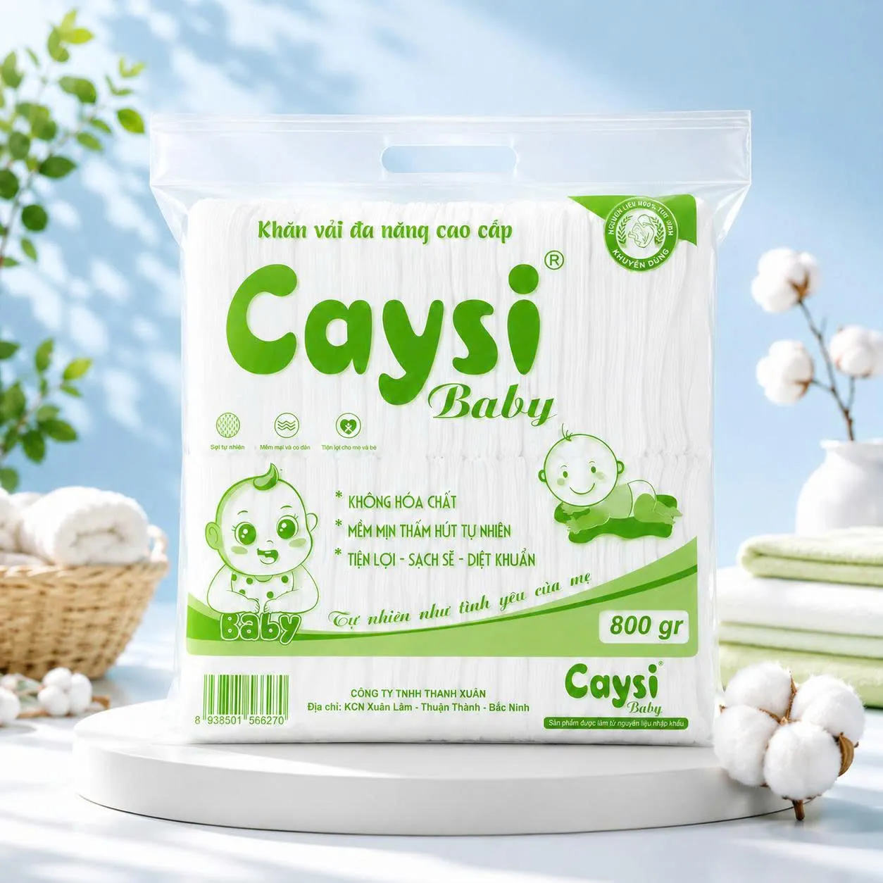 Khăn khô đa năng Caysi gói 800g - CAK800