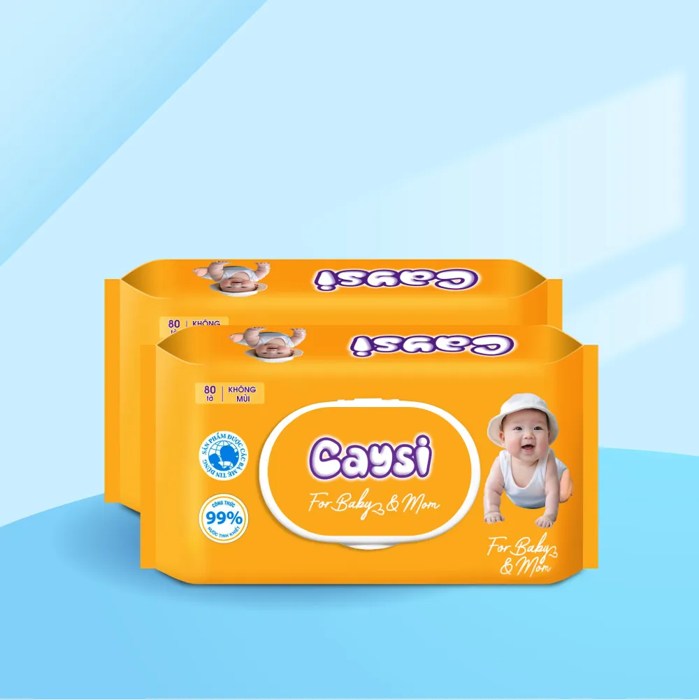 khăn ướt Caysi for baby and mom 80 tờ - CAU80Y