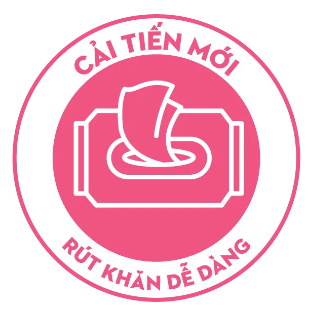 khăn ướt trẻ em với thiết kế lá cắt