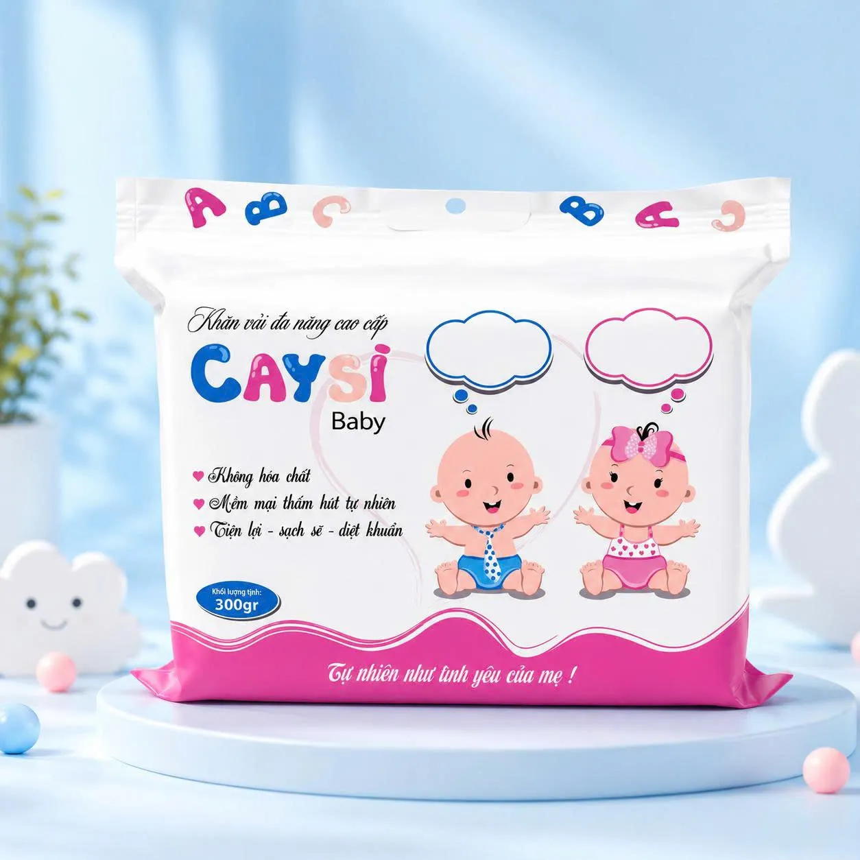 Khăn khô đa năng Caysi cao cấp 300g - CAK300C