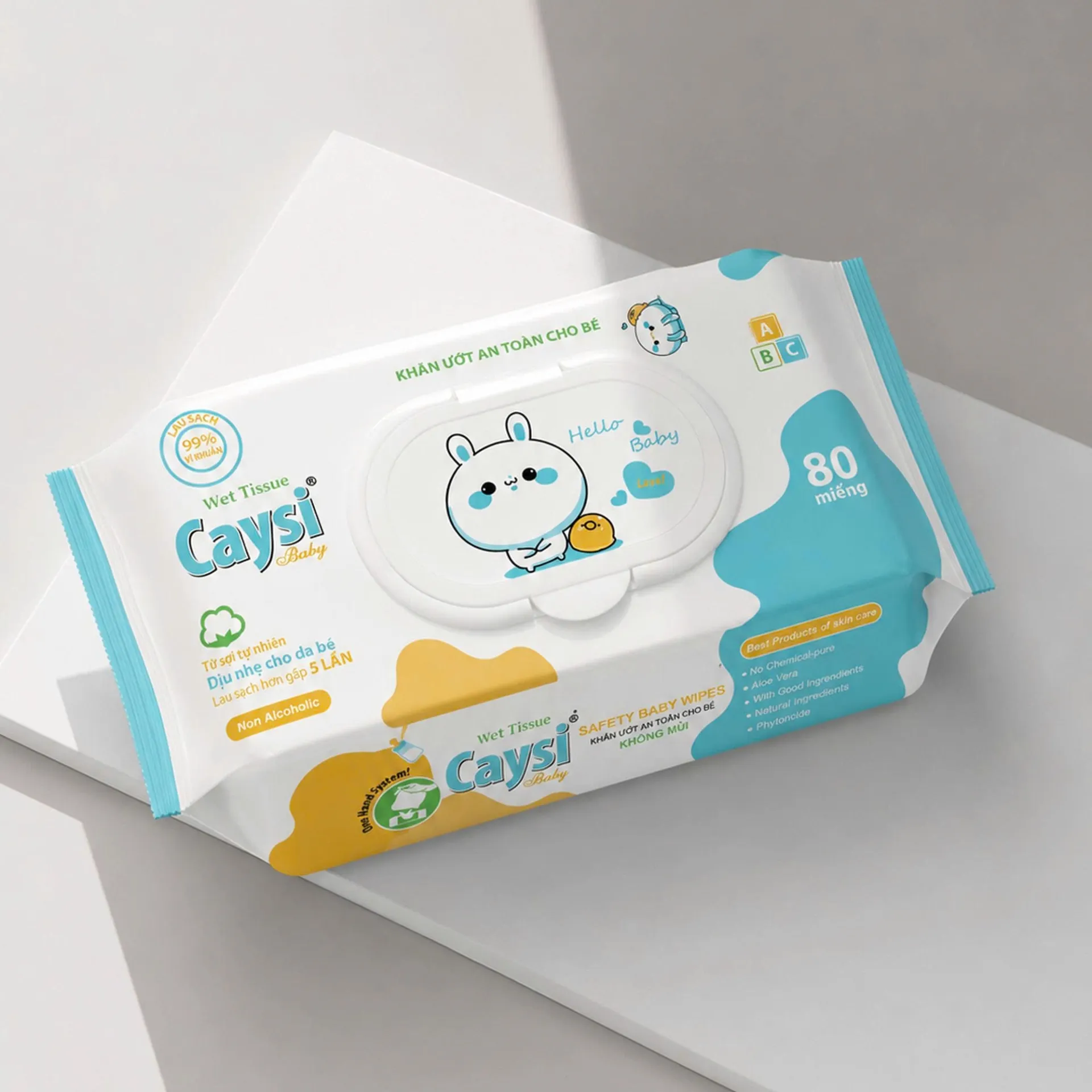 Khăn ướt Caysi 80 thỏ - CAU80B